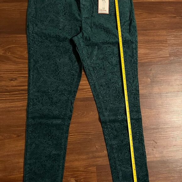 NWT ELLE Super Skinny Emerald Green Women’s Pants - Picture 4 of 11